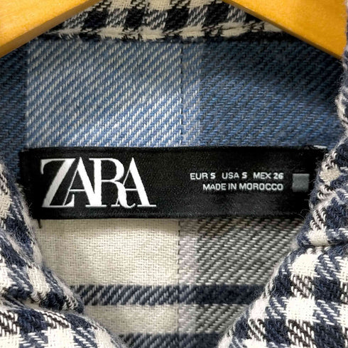 ザラ ZARA チェック柄 中綿 シャツ ジャケット レディース