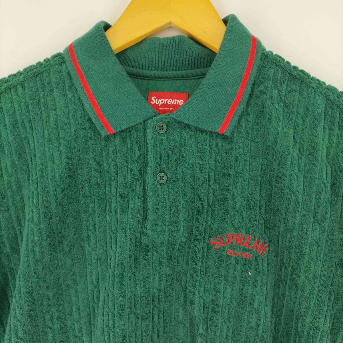 シュプリーム Supreme CABLE KNIT TERRY POLO メンズ S – ブランド古着