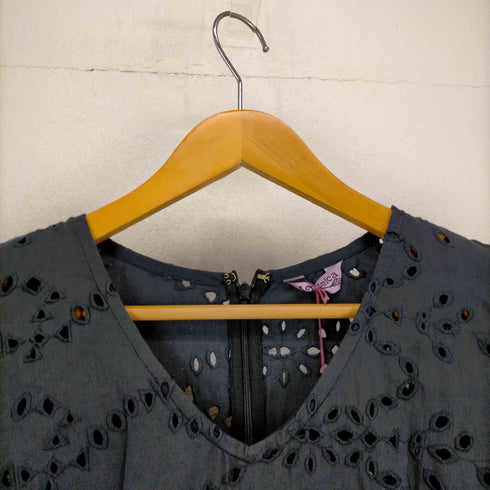 ヴェルニカ Velnica 花柄刺繍切替ワンピース レディース