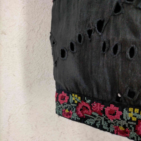 ヴェルニカ Velnica 花柄刺繍切替ワンピース レディース