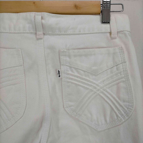 リーバイス Levis 80S 89年 1月製造 ボタン裏14 42TALON 白タグ ホワイトデニム レディース W29
