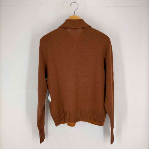 50s~ Morry Lehrman スウェード×ウールニット ループボタンプルオーバーシャツ メンズ JPN:L