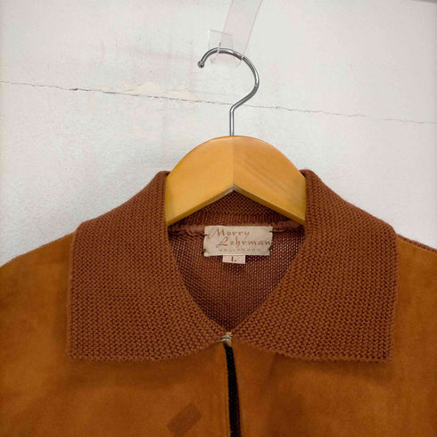50s~ Morry Lehrman スウェード×ウールニット ループボタンプルオーバーシャツ メンズ JPN:L