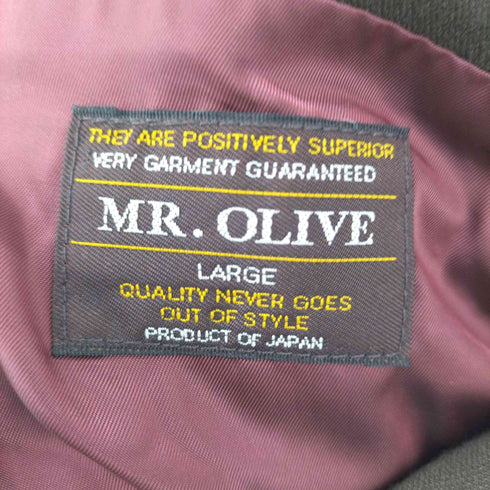 ミスターオリーブ MR.OLIVE THERMO LITE STRETCH TWILL ROLLING DOWN 3B NOTCHED LAPEL JACKET ジャケット メンズ JPN:L