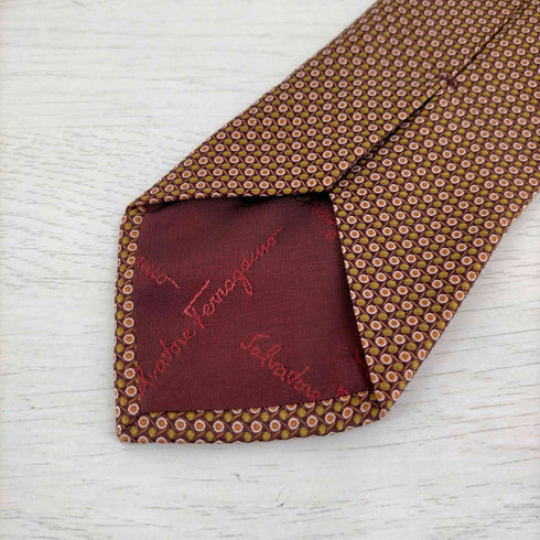 サルヴァトーレフェラガモ Salvatore Ferragamo 総柄 ネクタイ メンズ