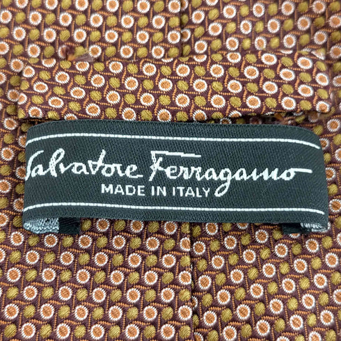 サルヴァトーレフェラガモ Salvatore Ferragamo 総柄 ネクタイ メンズ