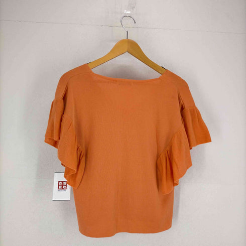 フェンネル FENNEL フリルスリーブ アクリルコットンVネックニット レディース JPN:9号