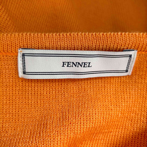 フェンネル FENNEL フリルスリーブ アクリルコットンVネックニット レディース JPN:9号
