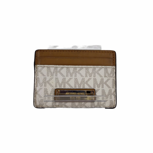 マイケルコース Michael Kors ロゴプレート モノグラムロゴカードケース レディース