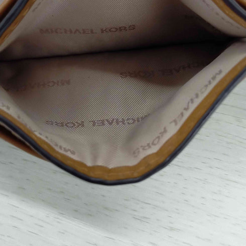 マイケルコース Michael Kors ロゴプレート モノグラムロゴカードケース レディース