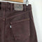 リーバイス Levis USA製 SILVER TAB BAGGY 561 後染め ワインレッド デニムパンツ メンズ W32×L30
