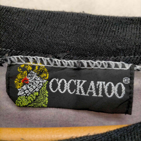 COOKATOO 総柄 裾スリット クルーネック カットソー メンズ