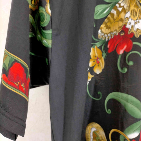 花柄半袖Tシャツ レディース