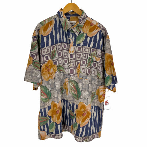 フルギ BURMA BIBAS 総柄 リネン混シャツ メンズ JPN:XL