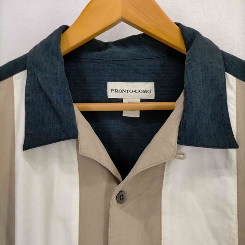プロントウォモ PRONTO UOMO オーバーサイズシルク半袖シャツ メンズ import:XXL