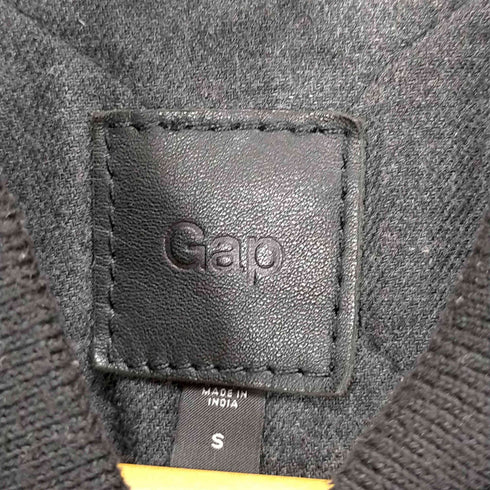 ギャップ Gap 14AW LEATHER BOMBER TRUEBLACK レザーボンバージャケット メンズ JPN:S