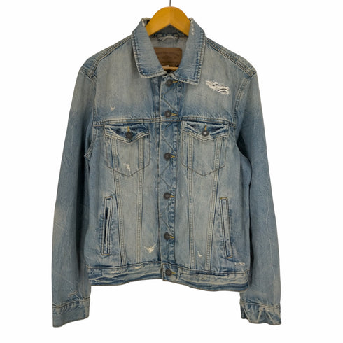 アメリカンイーグルアウトフィッターズ AMERICAN EAGLE OUTFITTERS ダメージ加工デニムジャケット メンズ import:M