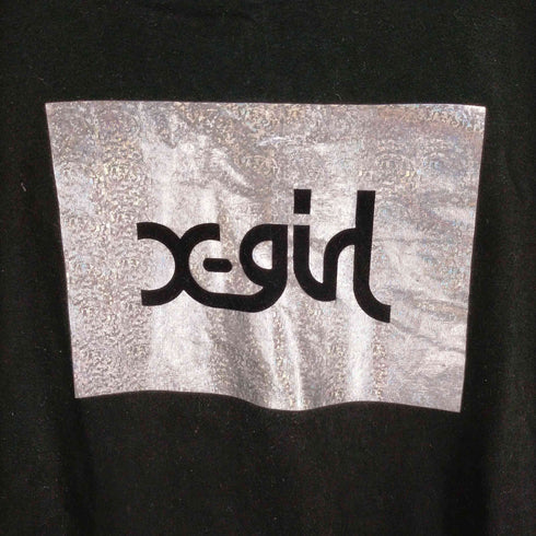 エックスガール X-girl メタリックボックスロゴTシャツ レディース FREE