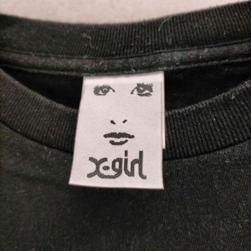 エックスガール X-girl メタリックボックスロゴTシャツ レディース FREE