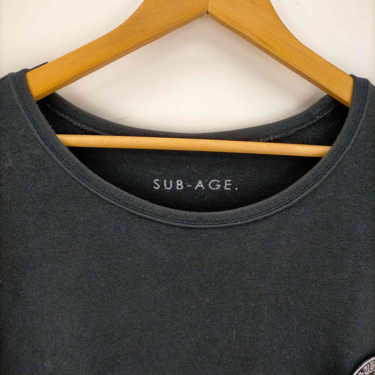 サベージ SUB-AGE. ワッペン バックプリント ビックシルエットTシャツ