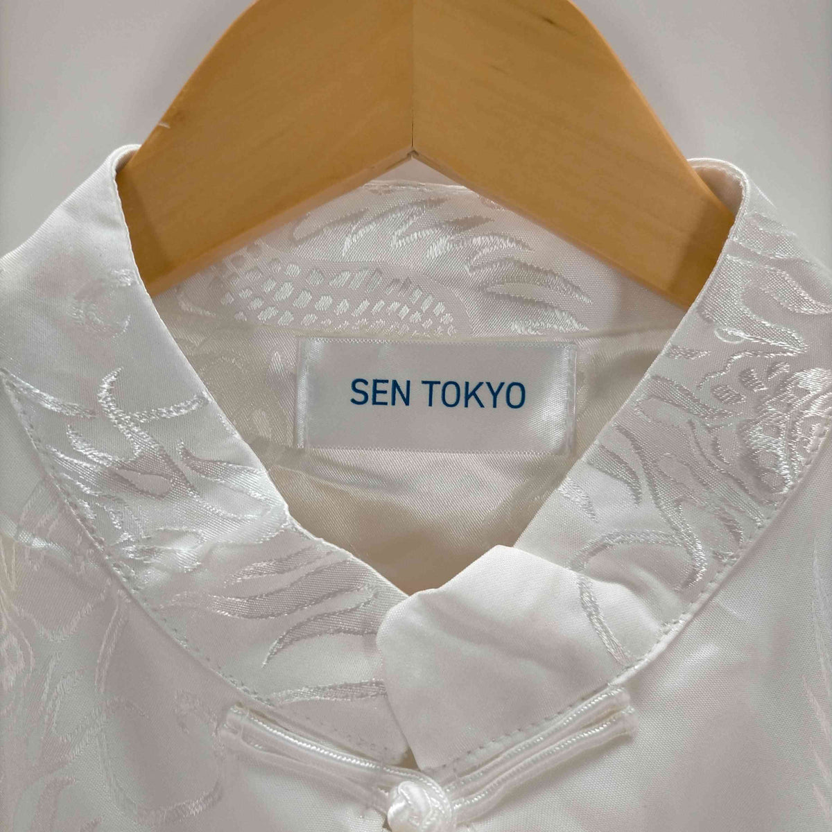 SEN TOKYO サテンタッチ チャイナシャツ レディース JPN：XL