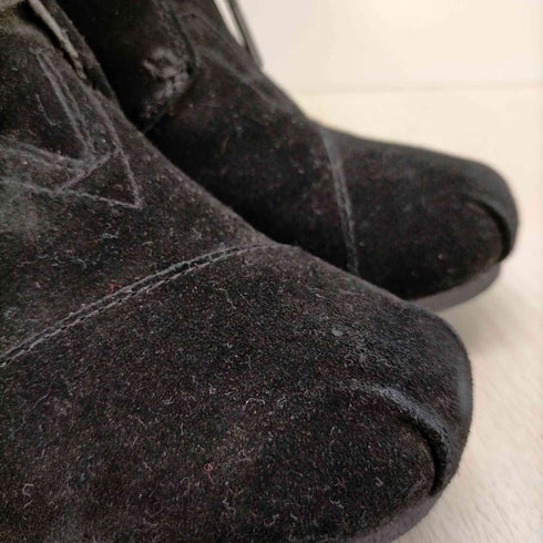 トムス TOMS スウェードヒールブーツ レディース M8