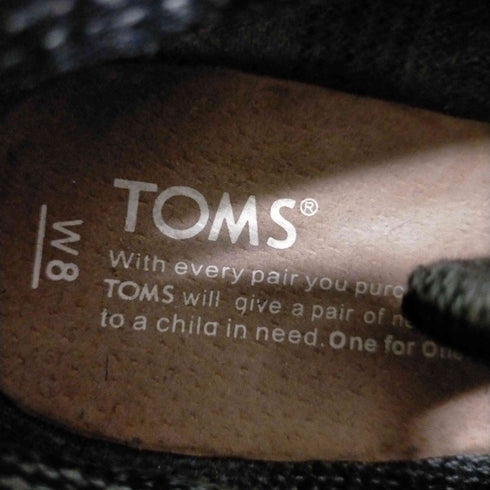 トムス TOMS スウェードヒールブーツ レディース M8