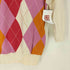 マッキントッシュフィロソフィー MACKINTOSH PHILOSOPHY アーガイル柄 Vネックコットンニット セーター レディース EUR:38