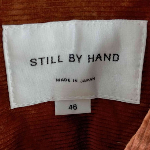 スティルバイハンド STILL BY HAND コーデュロイ バンドカラーシャツ メンズ 46