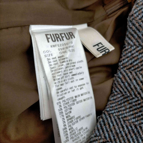 ファーファー furfur 素材MIXミニスカート レディース ONE SIZE