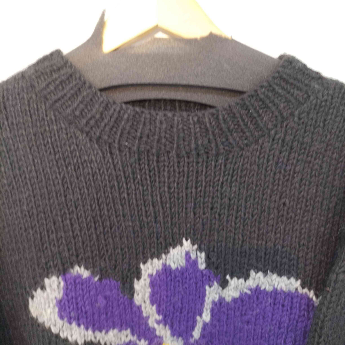 mcmachan woolen ネパール製 ウール 花柄 ニット セーター メンズ