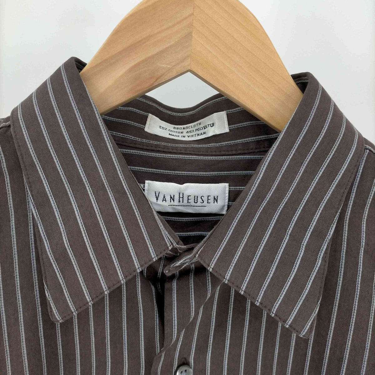 ヴァンヒューゼン VAN HEUSEN 90S ストライプ L/S シャツ メンズ JPN