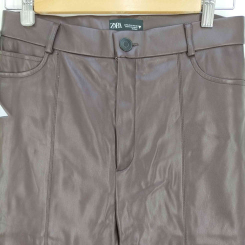 ザラ ZARA FAUX LEATHER LEGGINGS フェイクレザーレギンス レディース L
