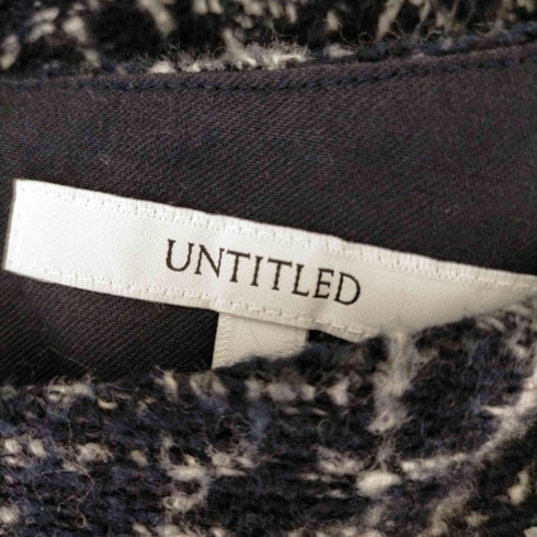 アンタイトル UNTITLED モヘヤブレンドチェック柄トップス レディース 2