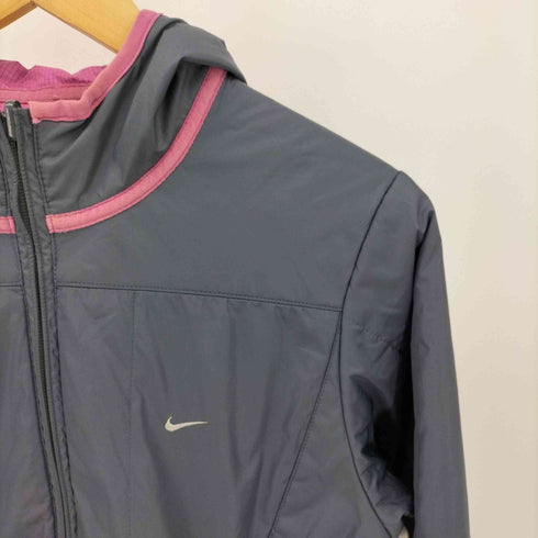 ナイキ NIKE CLIMA-FIT スウッシュ 刺繍 リバーシブル フーデッド 中綿 パデッドジャケット レディース import:M
