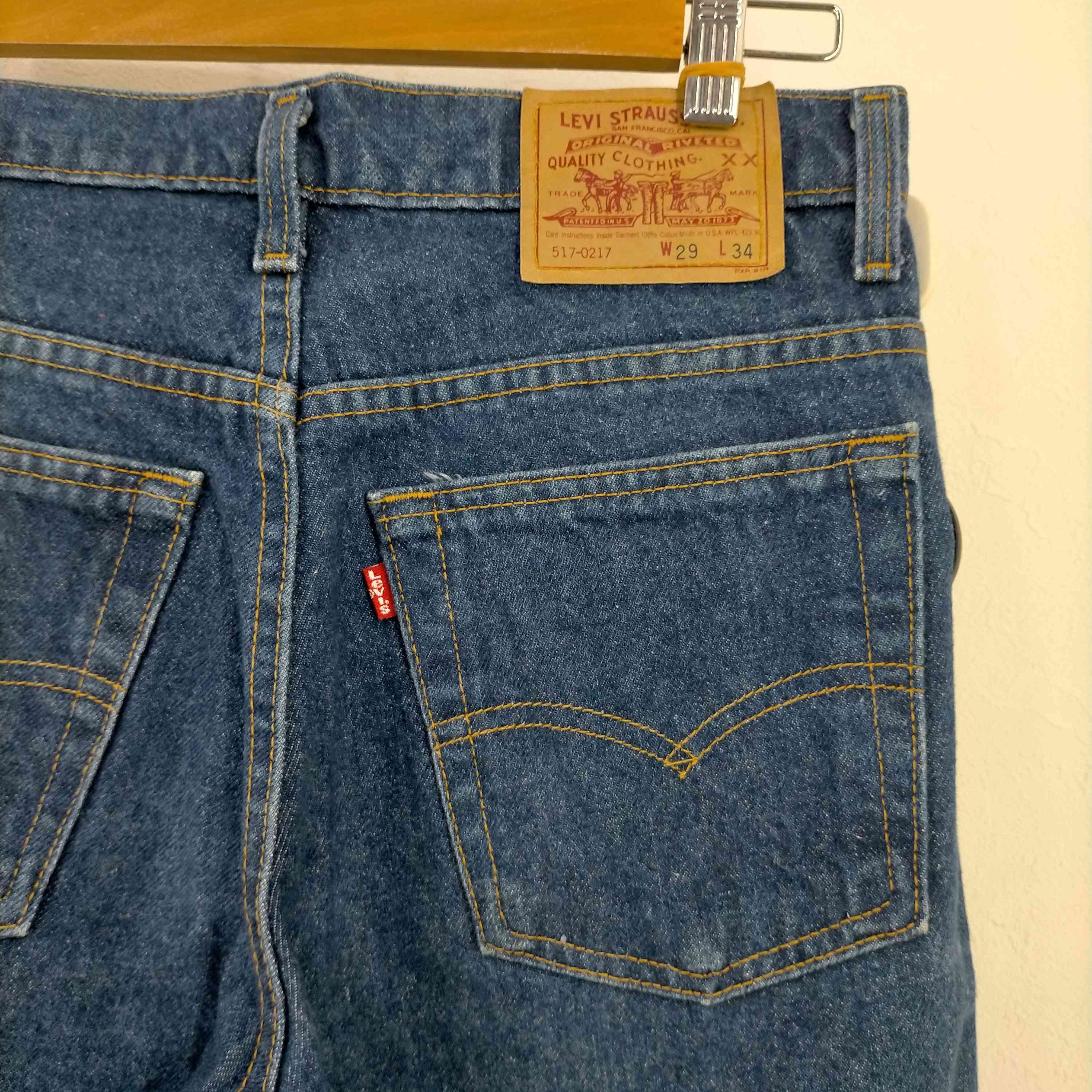 定率割引 西日本 USA製 Levis リーバイス ボタン裏525刻印 ブーツカット 517-0217 パンツ