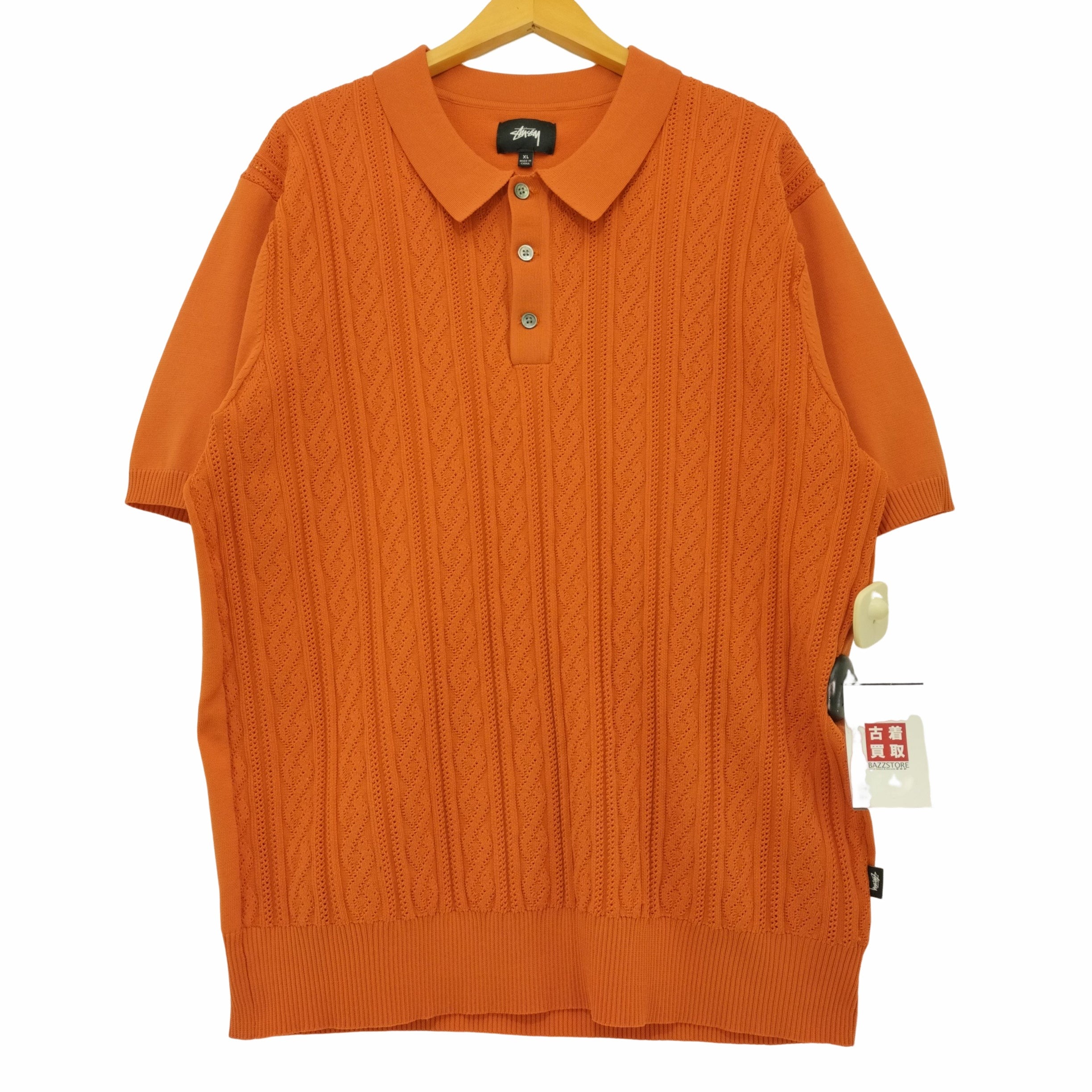 ステューシー Stussy Cable Ss summer polo knit メンズ import：XL