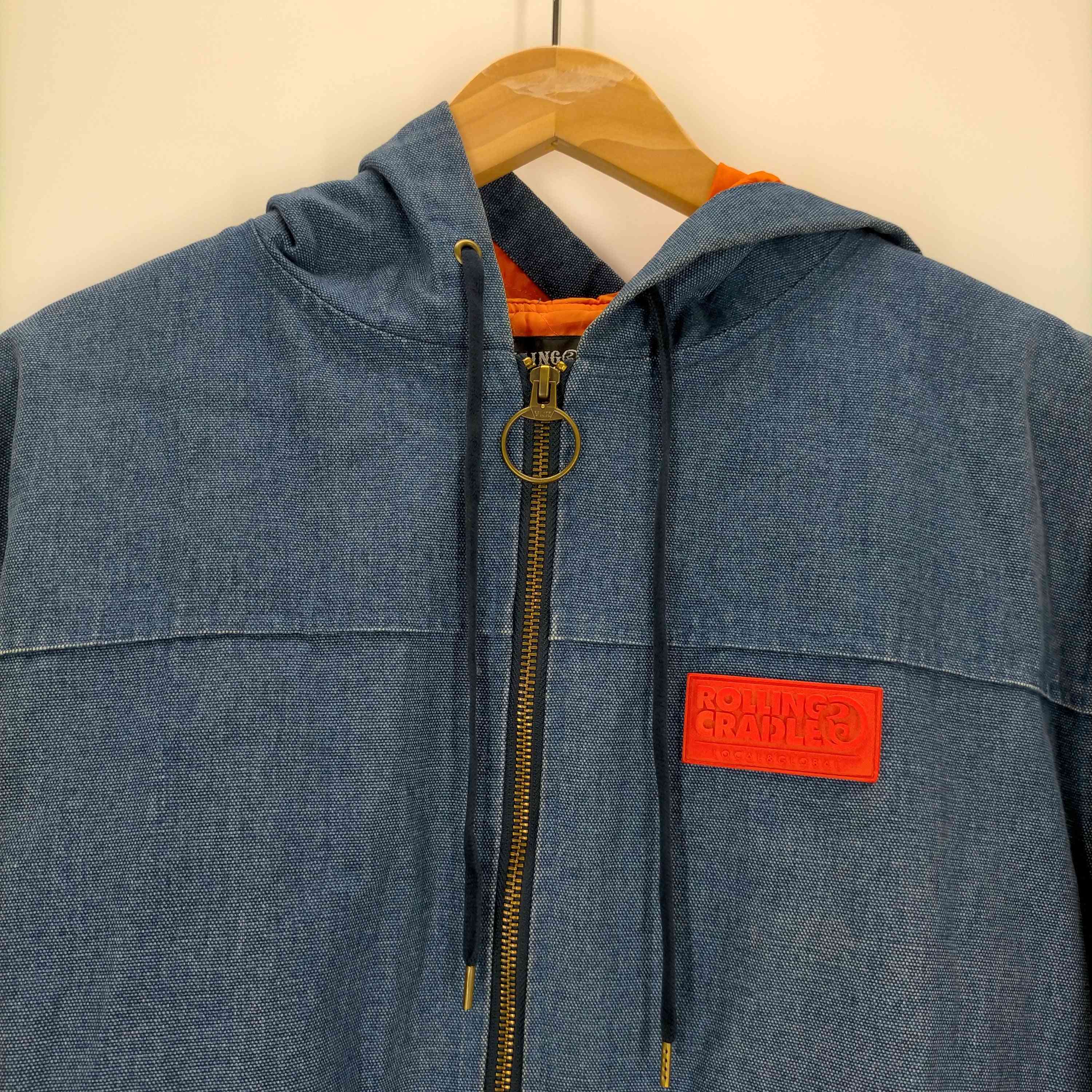 ローリングクレイドル Rolling Cradle denim hoodie メンズ JPN：XL