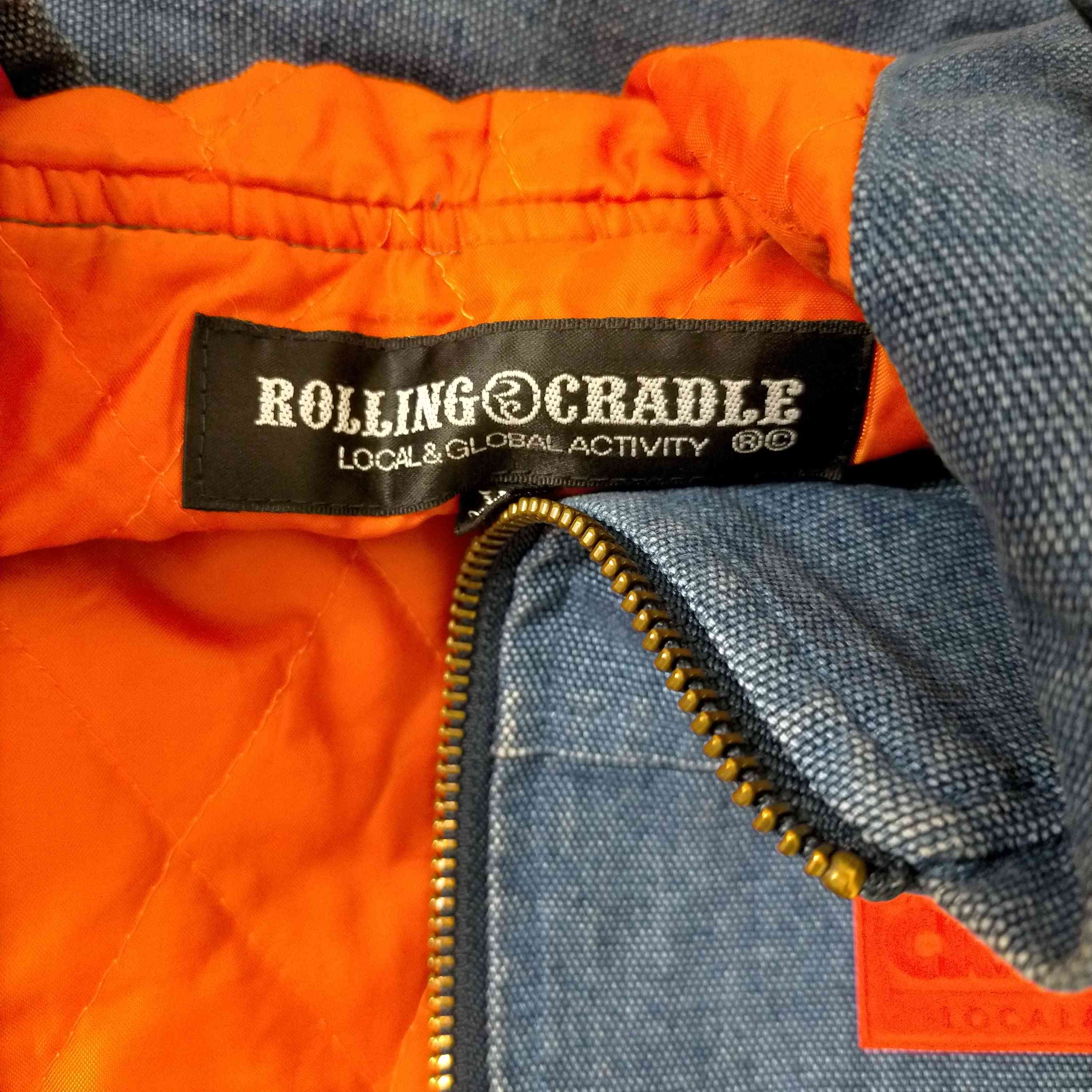 ローリングクレイドル Rolling Cradle denim hoodie メンズ JPN：XL