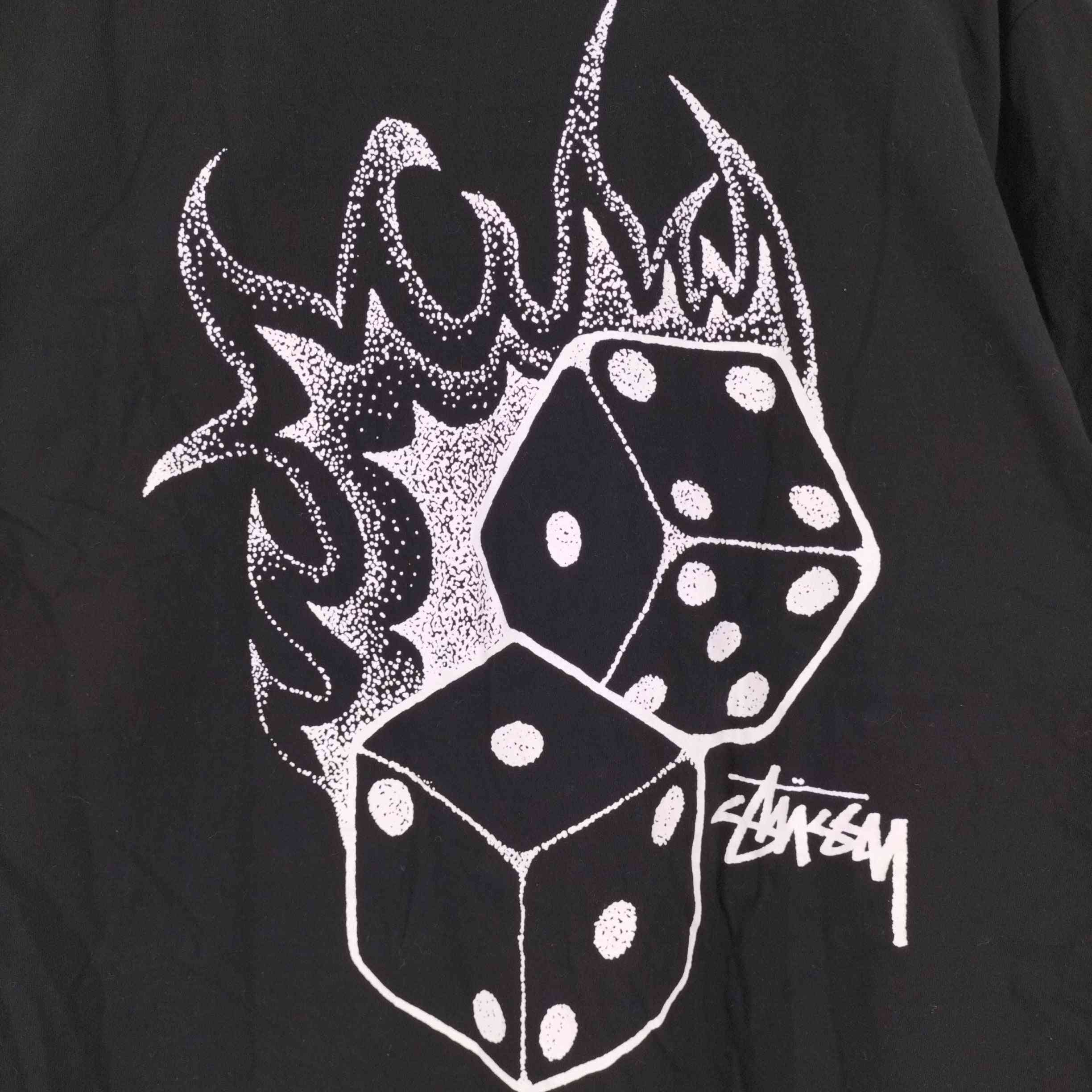 ステューシー Stussy Fire Dice Heavyweight T-Shirt ファイヤーダイス 半袖Tシャツ メンズ L –  ブランド古着買取販売バズストア