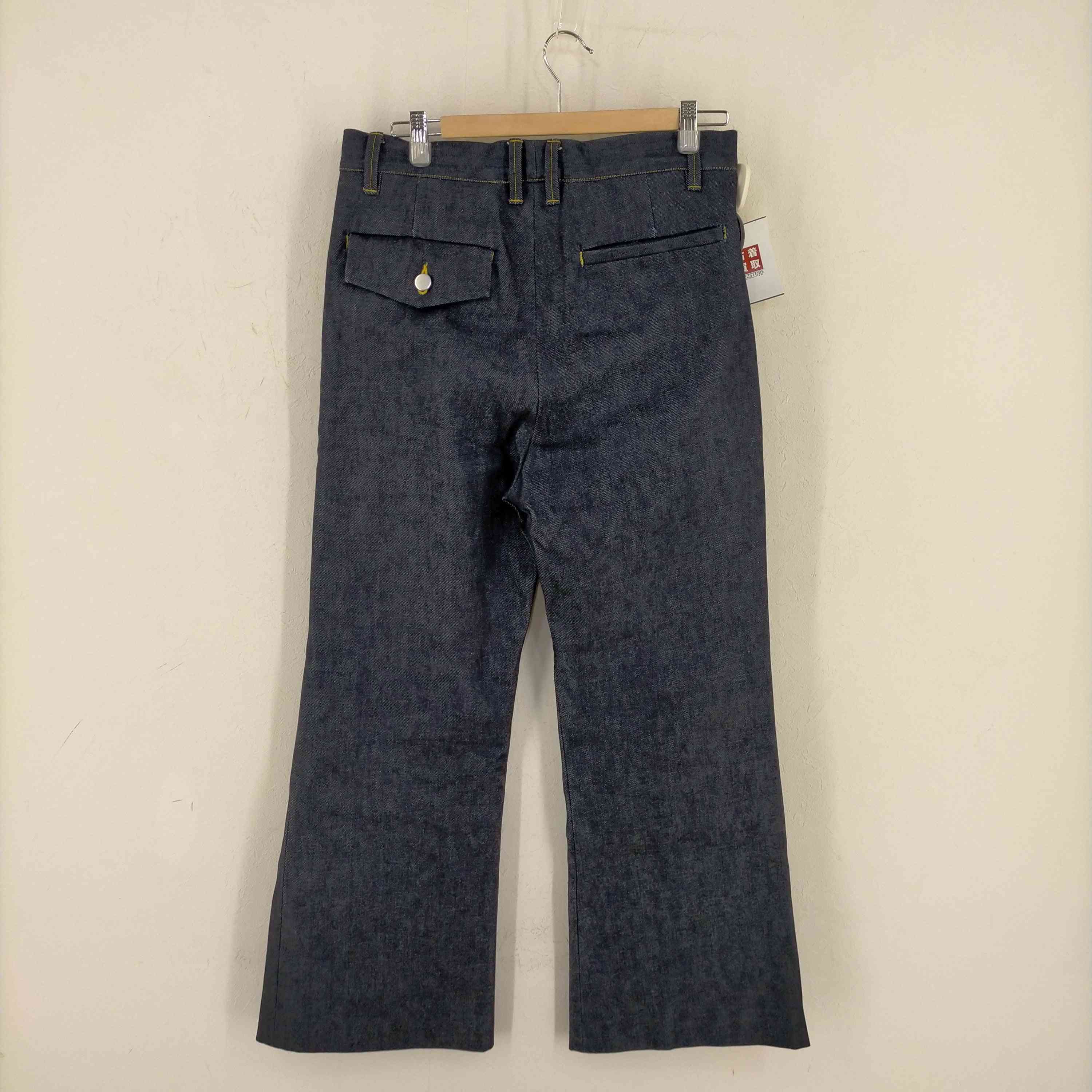 リョウ タカシマ RYO TAKASHIMA PINTUCK RAW DENIM FLARED PANTS