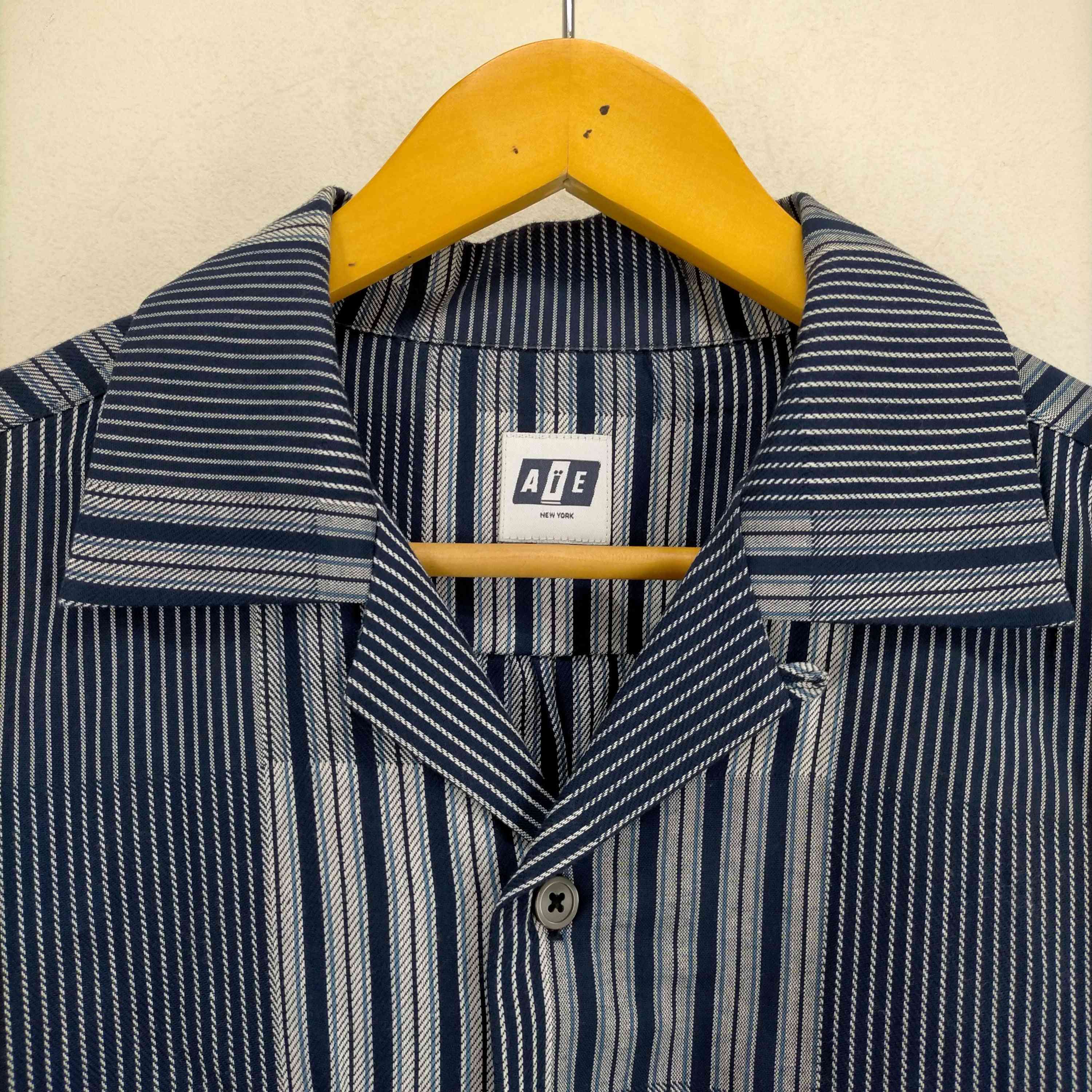 エーアイイー AiE 23SS ZPC SHIRT DOBBY STRIPE メンズ JPN：L