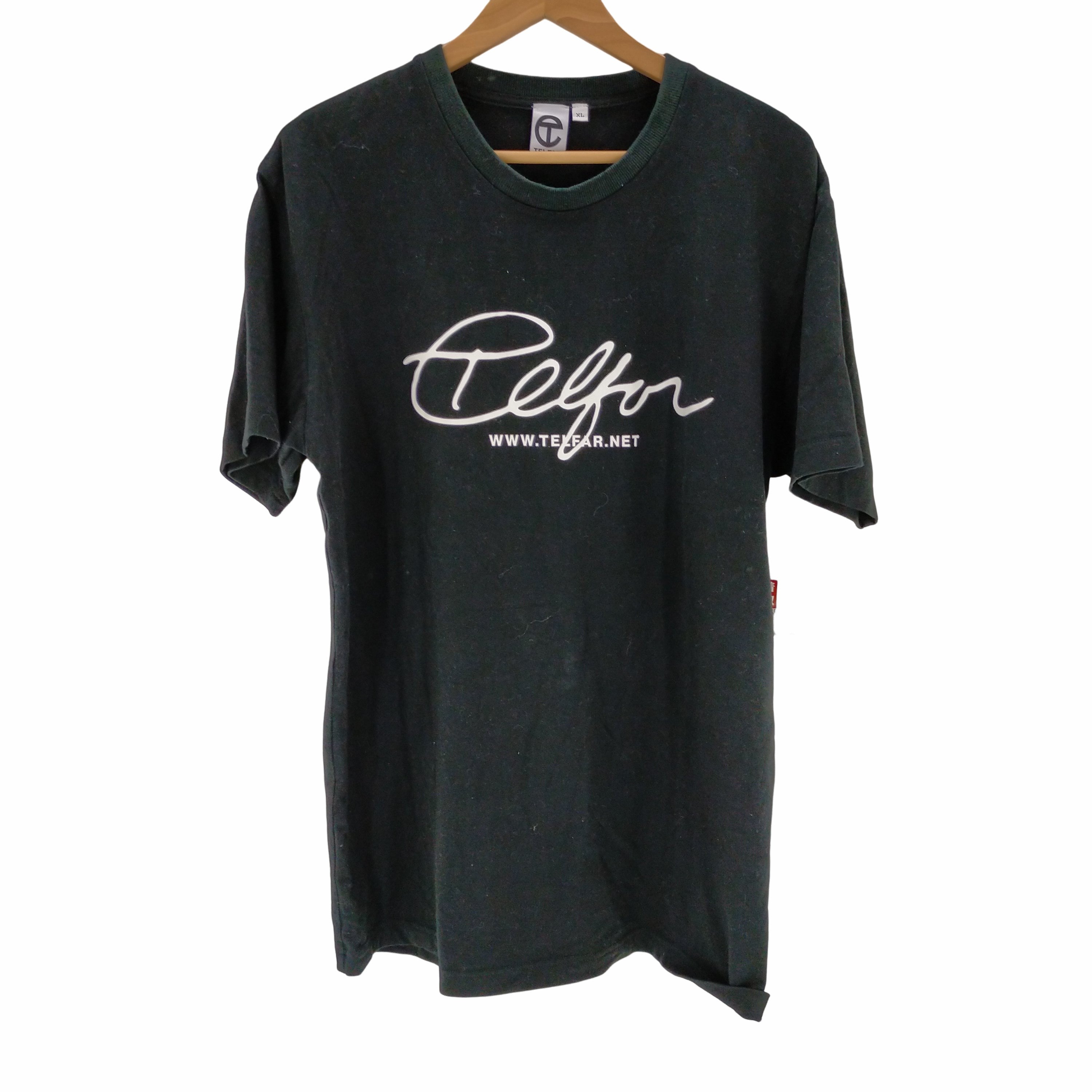 テルファー TELFAR ロゴプリント ストレッチTシャツ メンズ JPN：XL