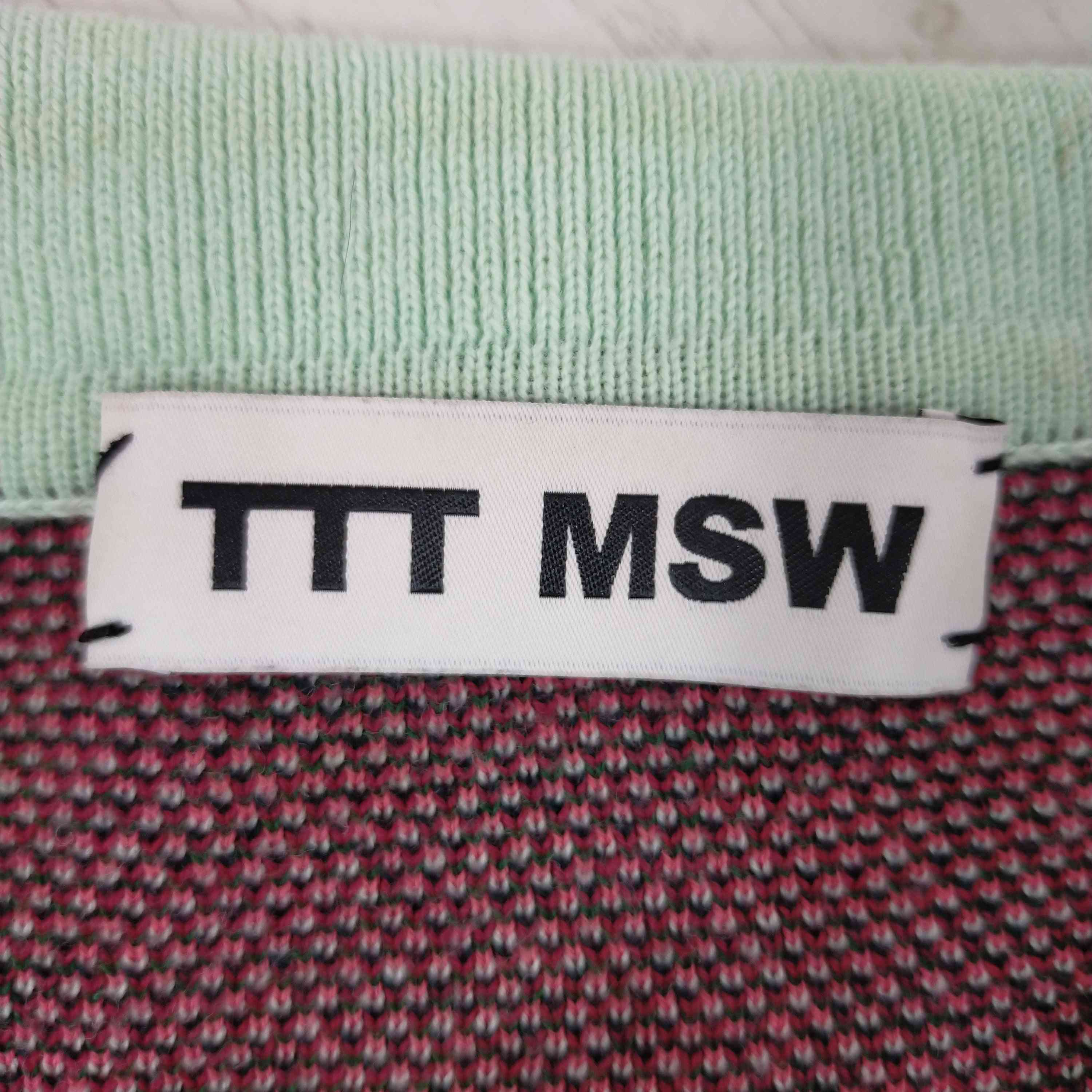 ティーモダンストリートウエア TTT_MSW flower knit polo メンズ FREE