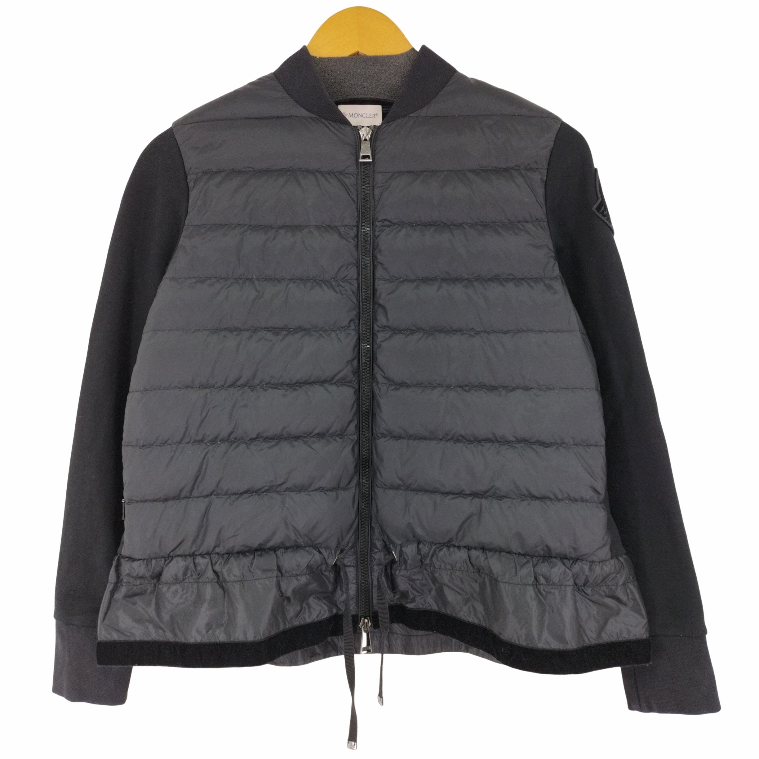 モンクレール MONCLER MAGLIA CARDIGAN スウェット切替ダウンジャケット レディース import：XS –  ブランド古着買取販売バズストア