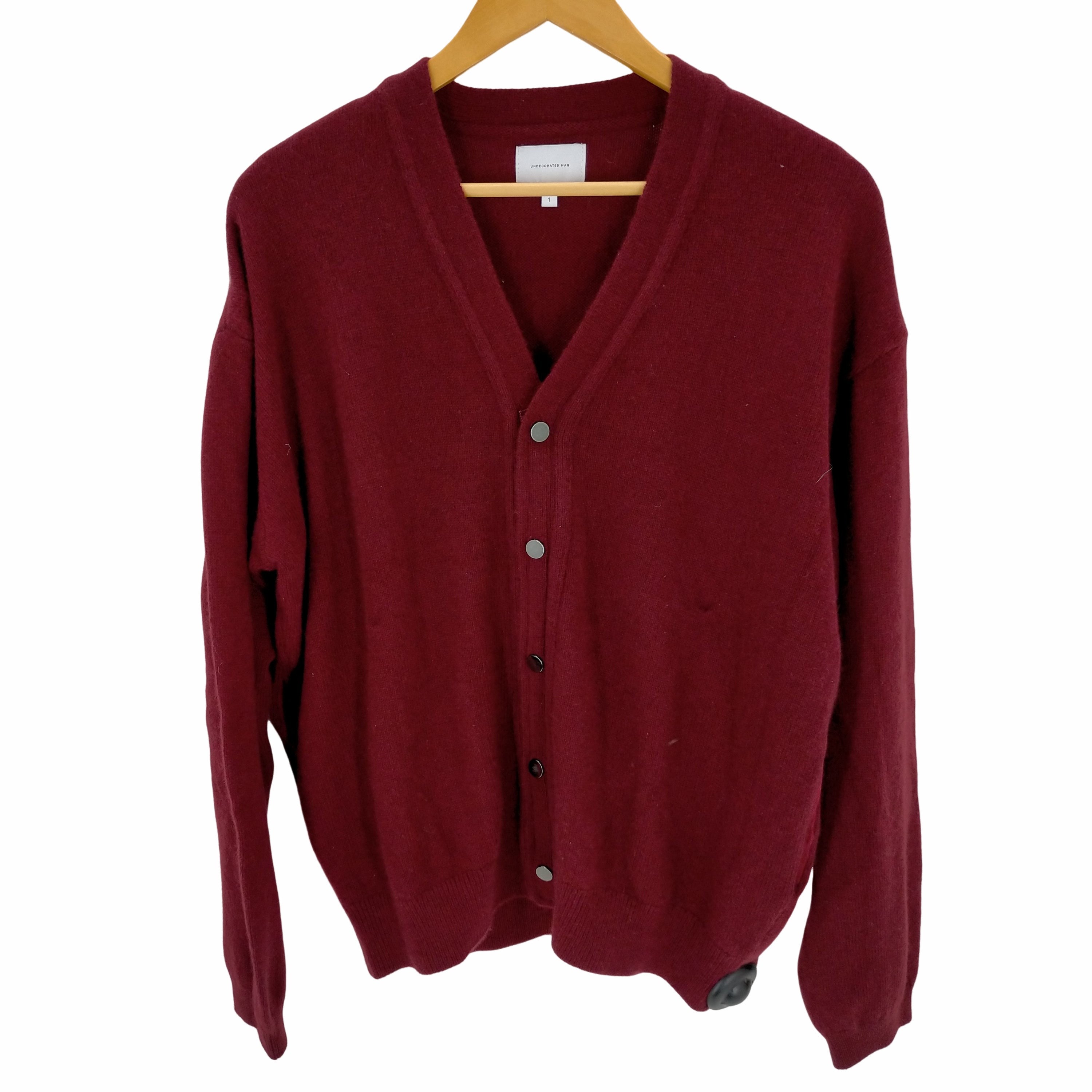 【2024年製 新品】 undecorated アンデコレイテッドマン MAN cardigan cashmere トップス