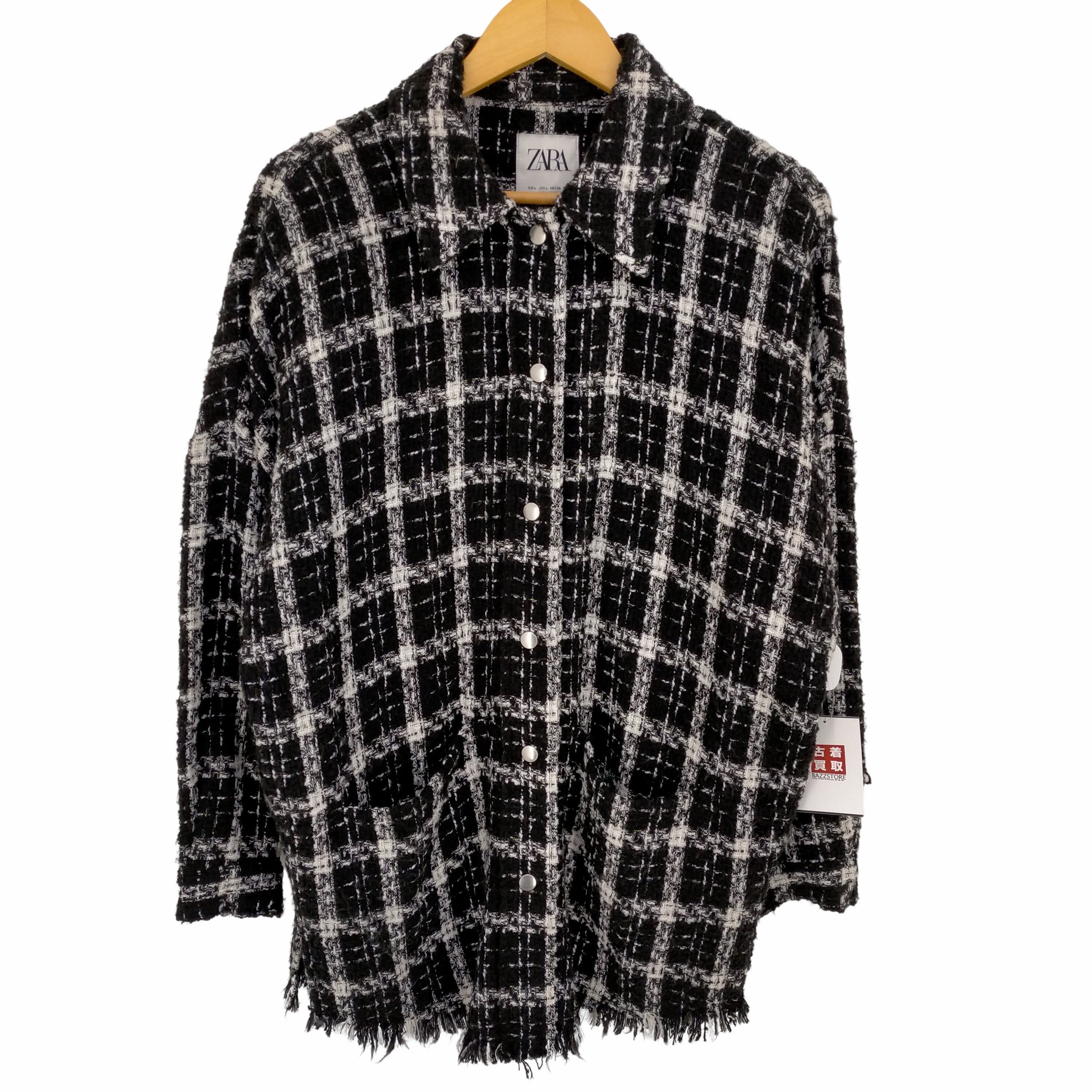 ZARA チェックツイードジャケット レディース - cquatro.com.br