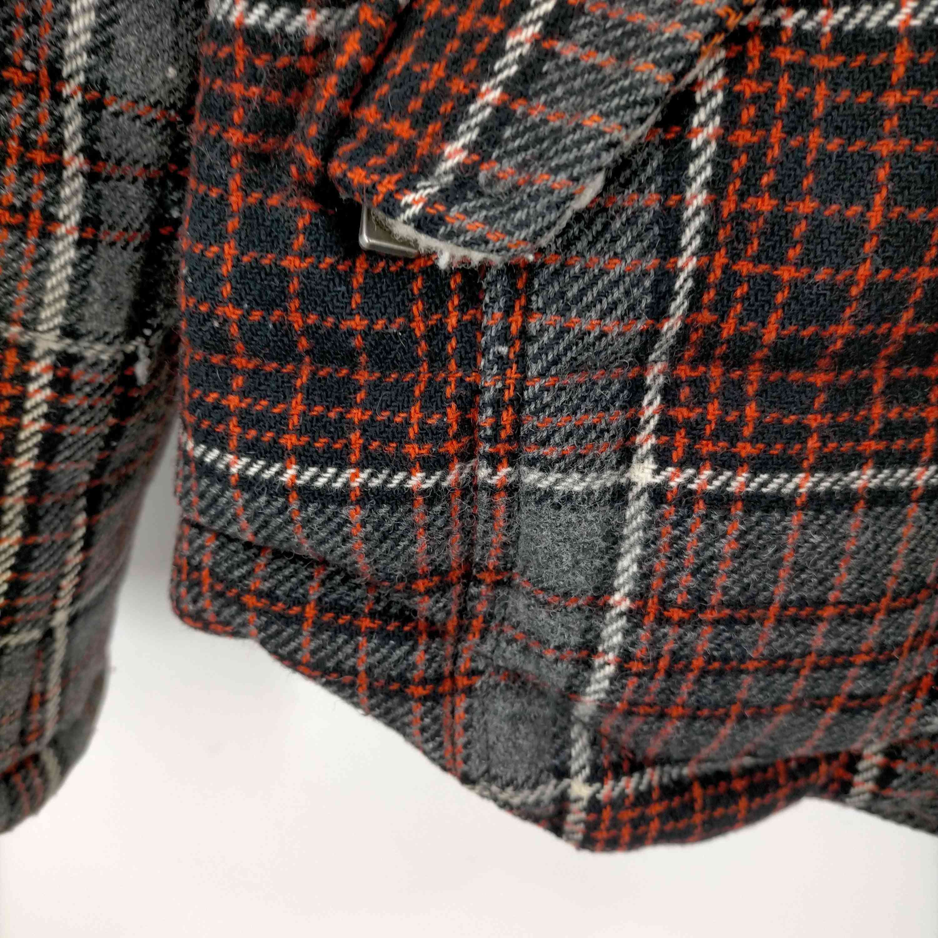 フレッドペリー FRED PERRY チェック ボアフーディ ウールダウン