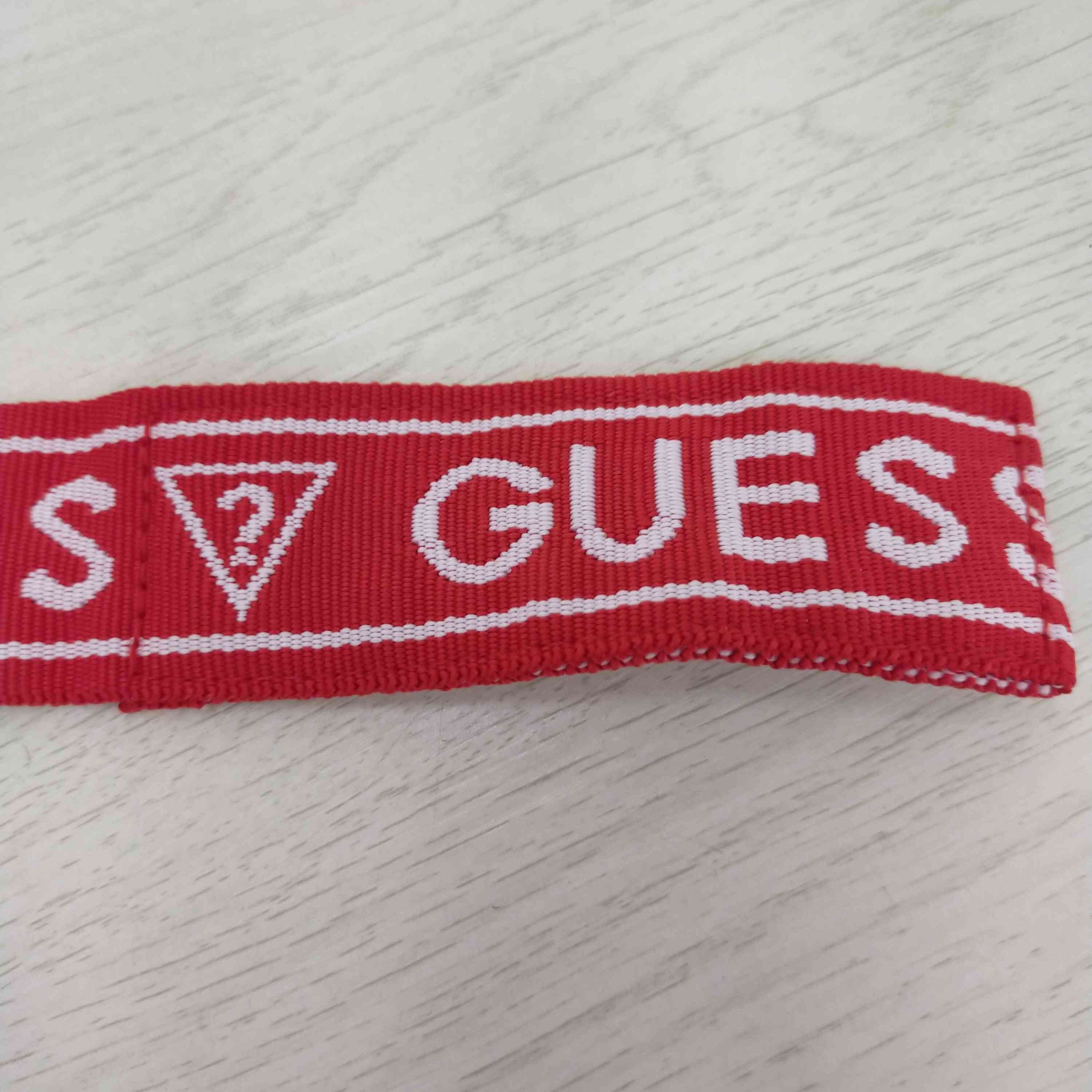 ゲス GUESS ダブル リング ロゴ テープ ベルト レディース – ブランド