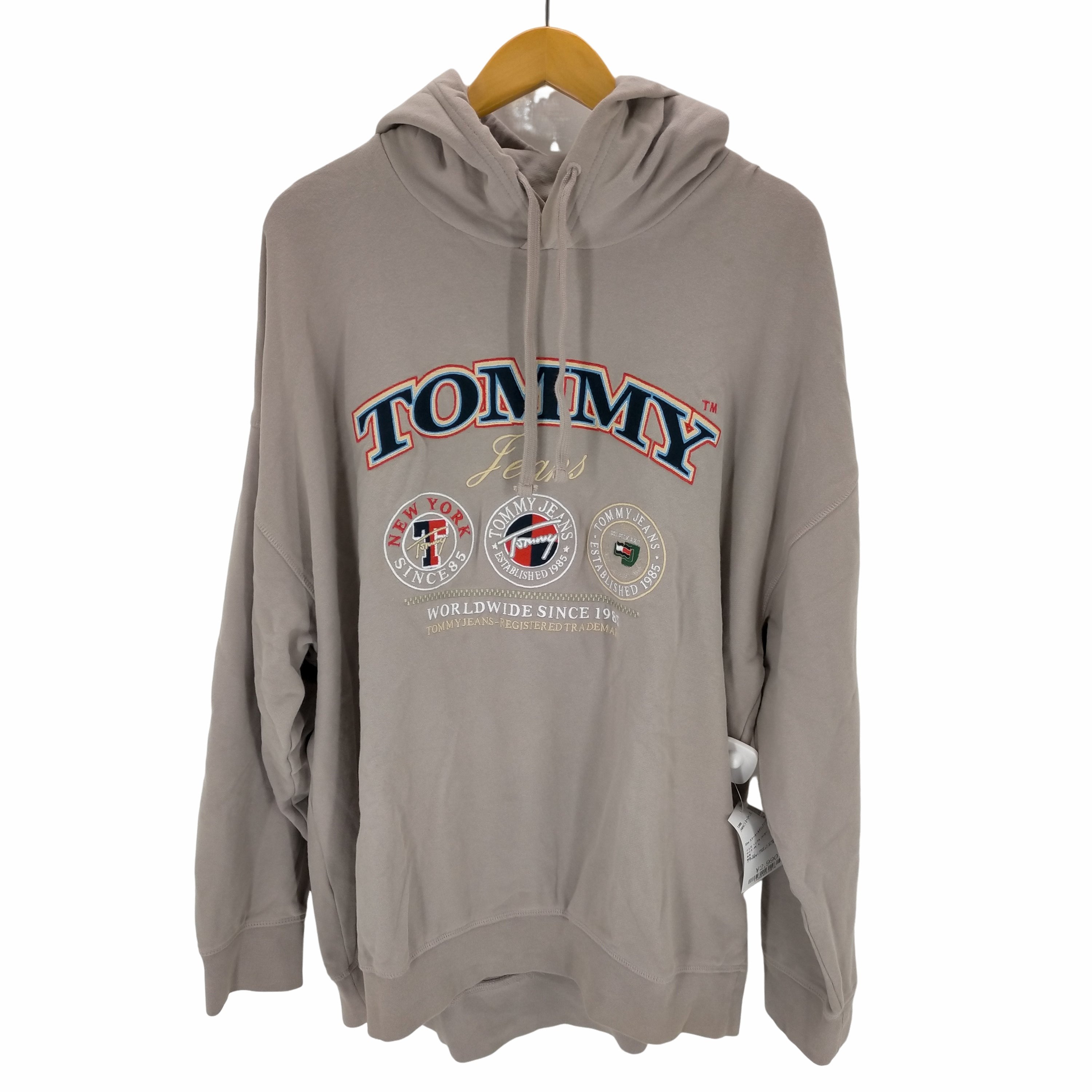 トミージーンズ tommy jeans SWEATSHIRT LONGLINE FIT 後染め プリント